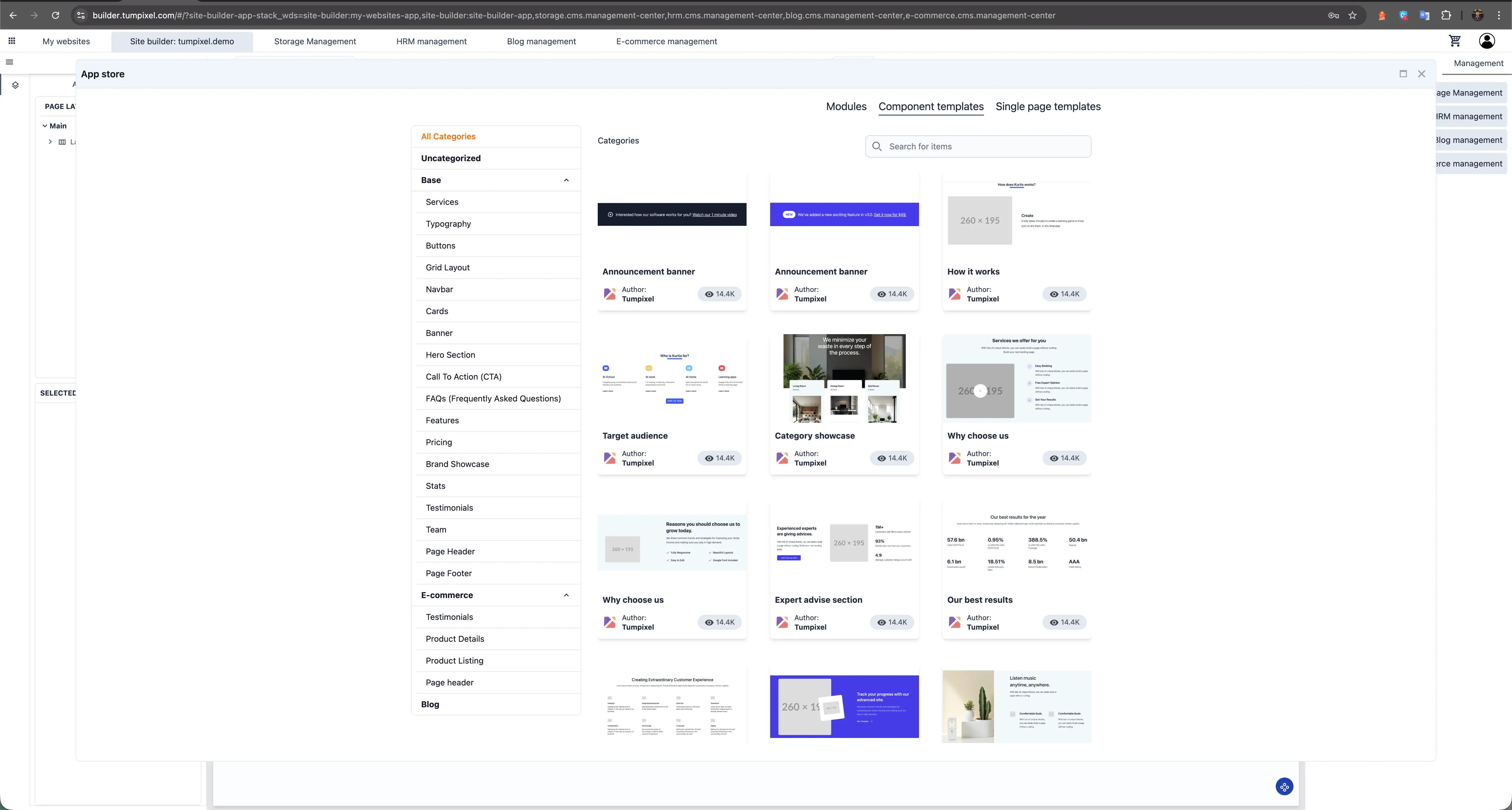 Component Template Library